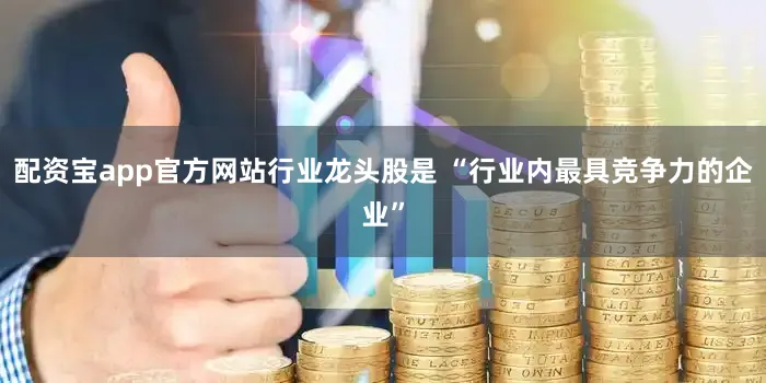 配资宝app官方网站行业龙头股是 “行业内最具竞争力的企业”