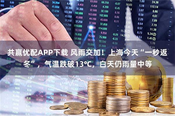 共赢优配APP下载 风雨交加！上海今天“一秒返冬”，气温跌破13℃，白天仍雨量中等